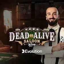 Enjoy Dead or Alive: Saloon by Evolution – logo hosted on wolfycasino1.be
